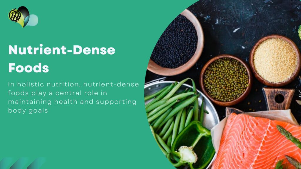 Holistic nutrition focuses on whole foods and balanced eating for optimal health, supporting body composition and overall well-being.